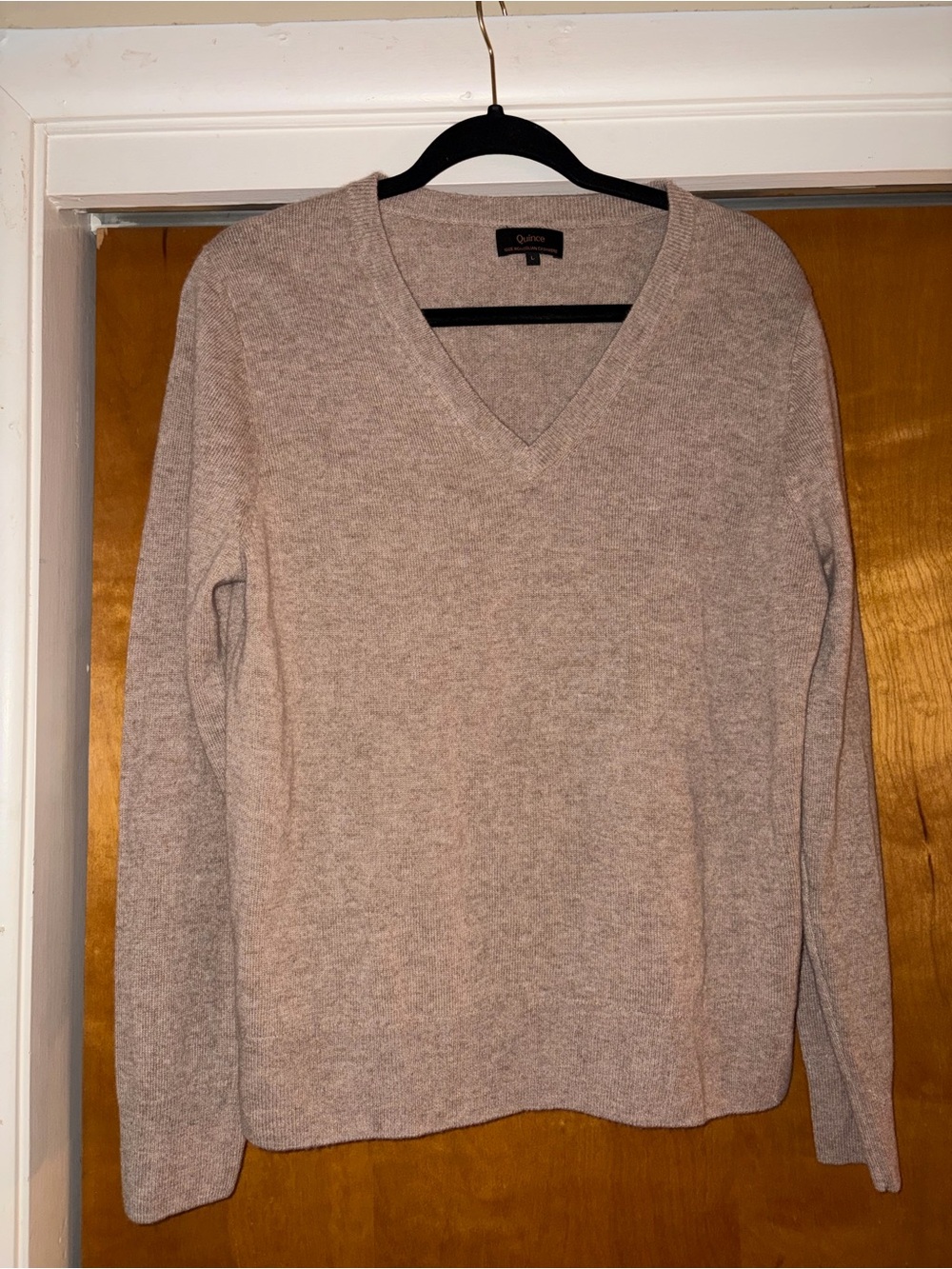 Quince Mongolian cashmere vneck sweater